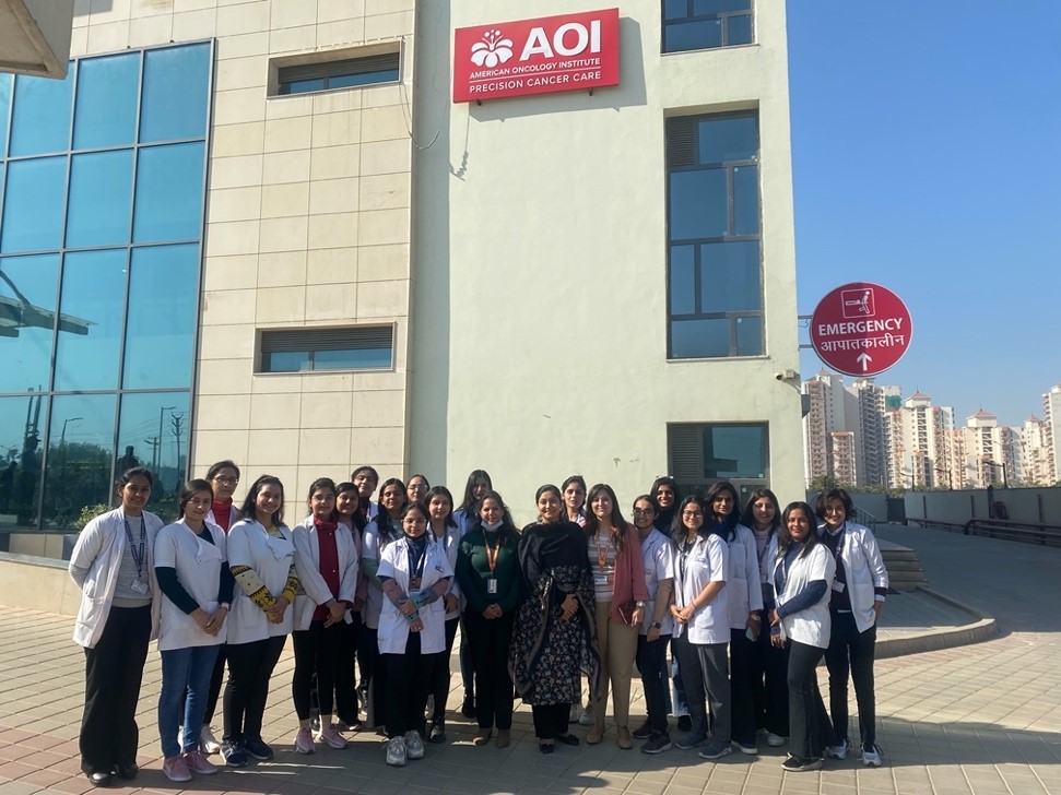 Read more about the article Field Visit to American Oncology Institute (AOI), Aarvy Healthcare Super Specialty Hospital